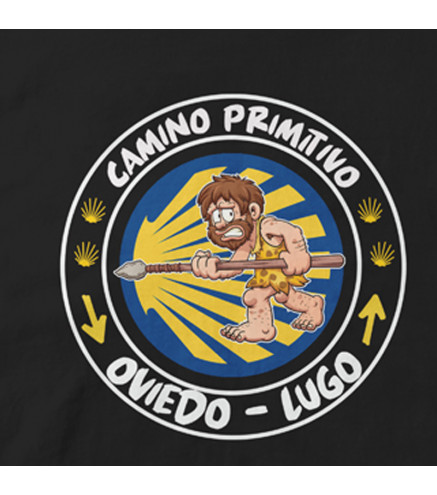 Camiseta Camino de Santiago primitivo personalizable